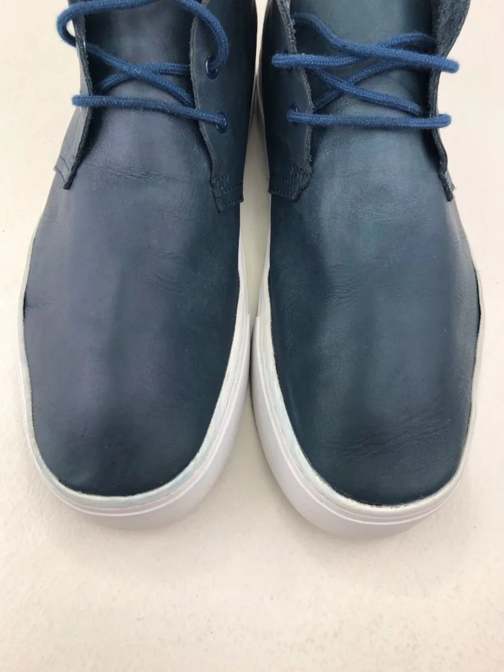 Saturdays NYC Damien Blue Leather Ankle Boots 10